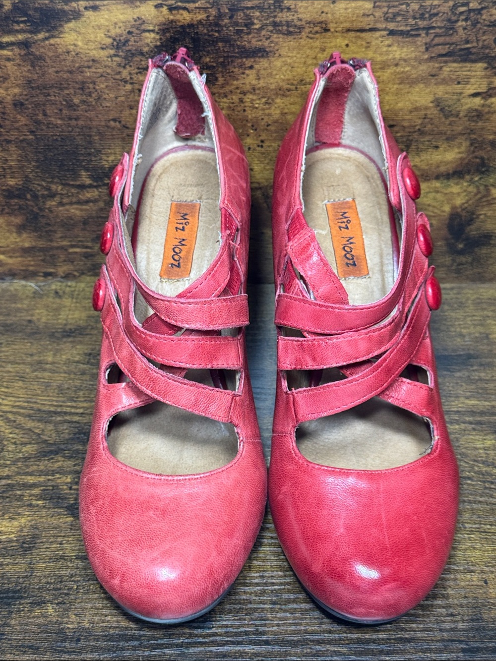 MIZ MOOZ Scarlett Heels Red Size 6